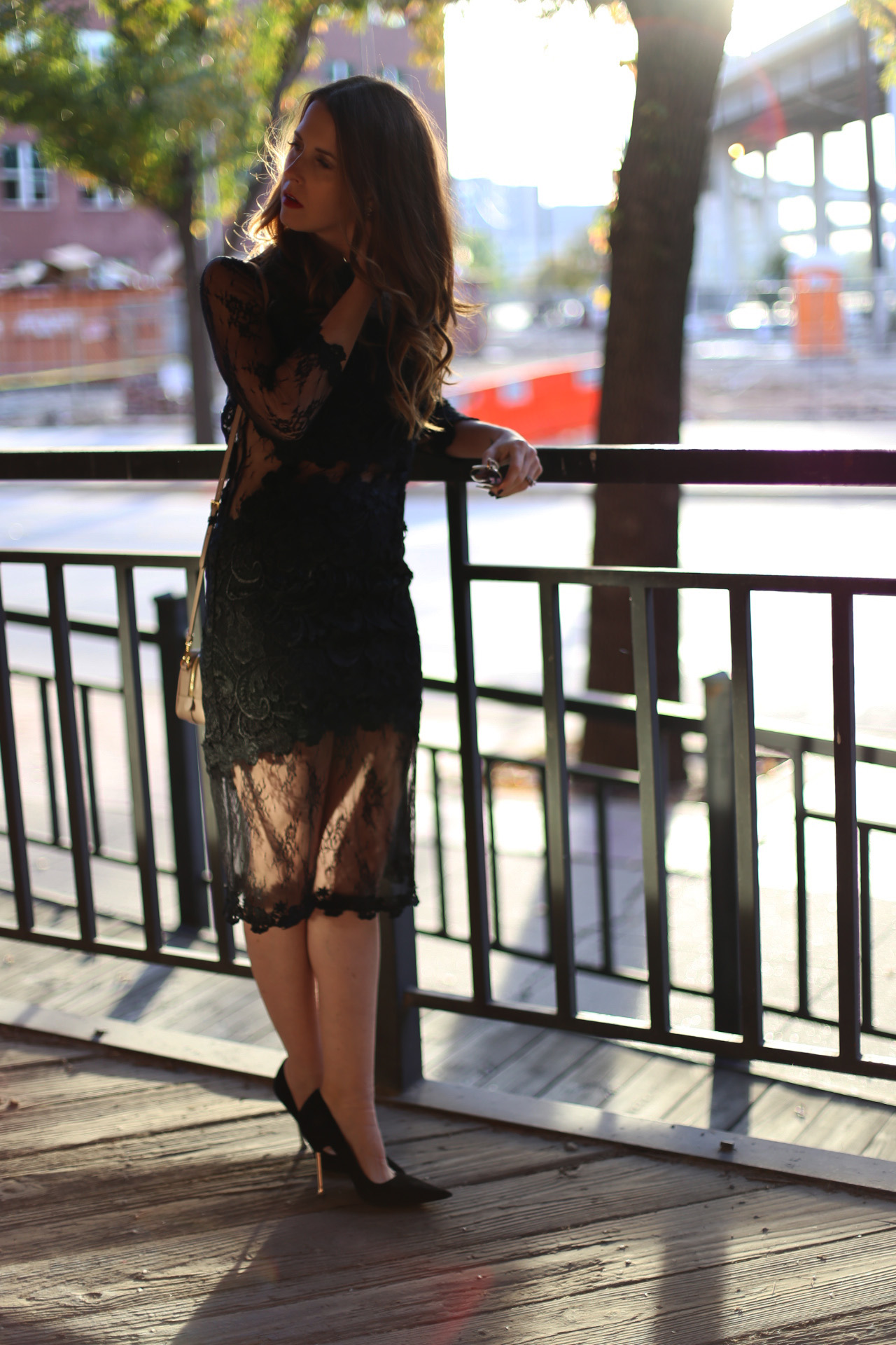 Classy Black Lace Dress — Stello Style